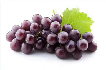 Fototapeta premium Grapes on White Background