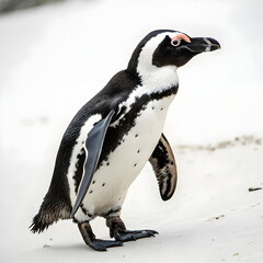 Obraz premium African penguin on a white background