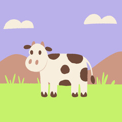 funny cow cartoon