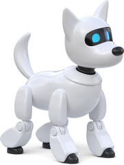 Side view of a robot dog