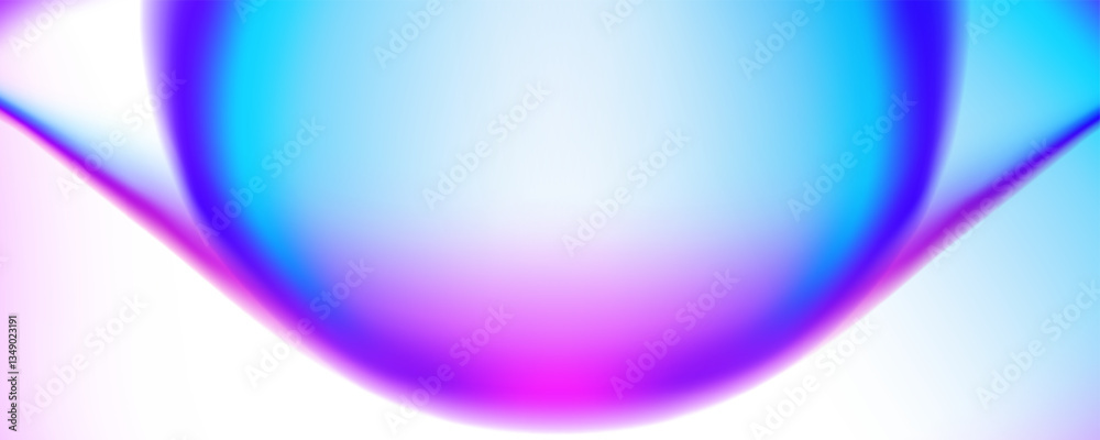 Poster liquid circle shape. futuristic abstract background. bright fluid colors. defocused color gradients.