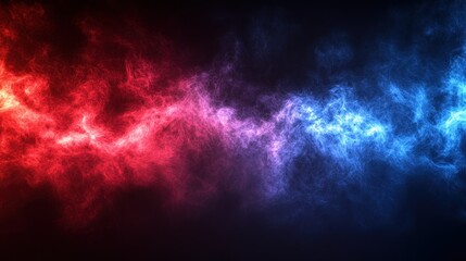 Naklejka premium Abstract fiery and icy smoke