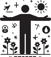 Welcoming hug artwork