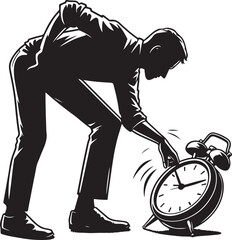 Checking time illustration