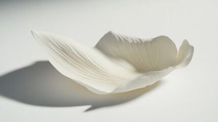 Delicate Elegance: An Abstract Study of a Cream-Colored Organic Structure