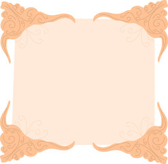  Elegant vintage frame with intricate details, perfect for invitations, certificates, and decorative designs. Ideal for classic, antique, and retro-themed projects.