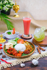 various types of traditional Ramadan and Eid mubarak dishes