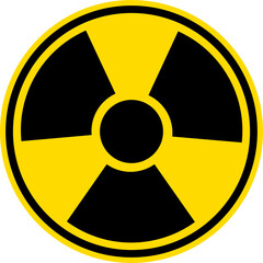 Obraz premium llustration of the radiation hazard shape 방사능 위험 모양 일러스트