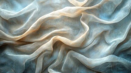 Obraz premium A detailed shot of a textured surface, such as fabric or paper, with objects of the same tone blending into the scene