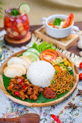 various types of traditional Ramadan and Eid mubarak dishes