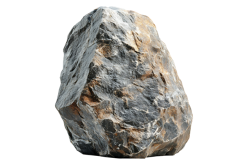 Boulder stone Isolated on Transparent Background PNG Image.