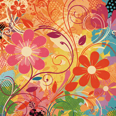 colorful floral background 