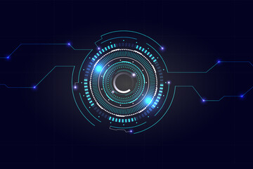 technology dark blue white gradient background, business technology digital communication template, artificial intelligence creative illustration element, banner poster cover pattern graphic vector.