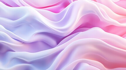 Obraz premium Abstract Pastel Fabric Drapery: A Dreamy Swirl of Lavender and Rose Hues