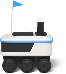 3D delivery robot side view