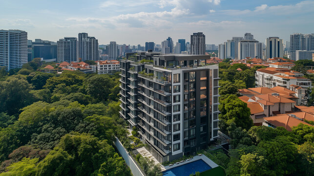 High Rise And Low Rise Building