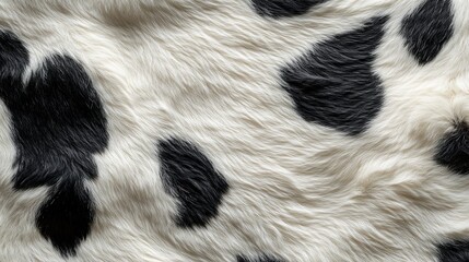 Stylish Cow Print Pattern on Bright White Background Evoking Rustic Charm and Playful Aesthetic Appeal