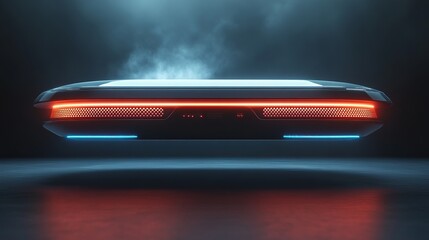 Futuristic Automotive Design Showcasing Sleek Lines and Innovative Features of a Concept Car Rear View