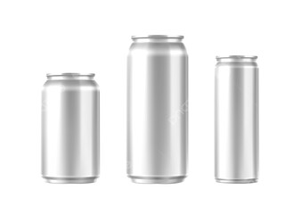 mockup minuman kaleng polos PNG transparan