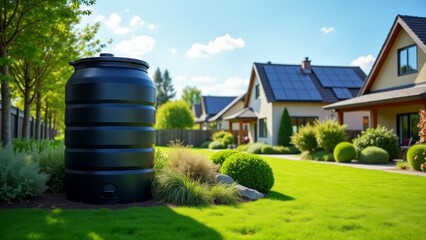 Rainwater Harvesting System With Garden View