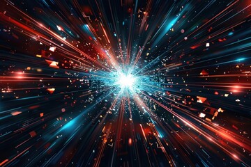 Naklejka premium Speed motion minimal blur effect light background futuristic.