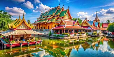 Amphawa Floating Market Wat Bang Kung Stunning Scenery