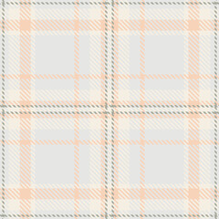 Intricate check fabric plaid, tape tartan background vector. Online texture pattern seamless textile in sterling silver and linen colors.