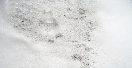 White soap foam bubbles texture background
