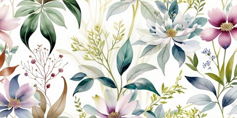 patr&oacute;n floral. papel pintado 