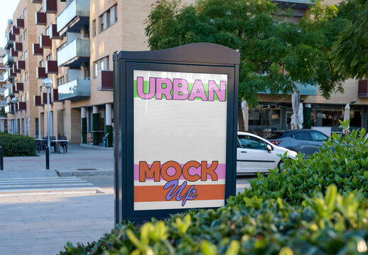 Urban Ad Mockup in Barcelona 