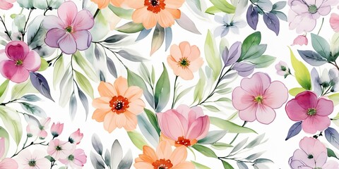 Fototapeta premium patrón floral. papel pintado 