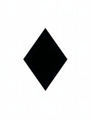 Fototapeta premium Black Diamond Minimalist Design: Abstract Art & Geometric Shapes in Monochrome Vector Image