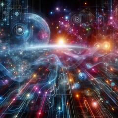 Fototapeta premium Advancing AI and IoT Integration: Revolutionizing Smart Technologies for Future Innovation