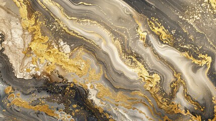 Obraz premium Abstract liquid gold wave pattern. 