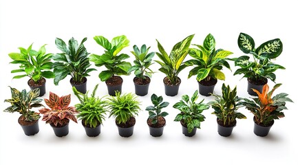 Obraz premium Collection of potted houseplants.