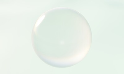 ツルツルで透明な玉