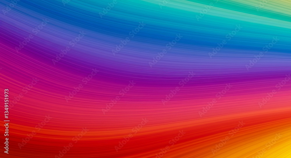 Poster a colorful rainbow stripe with a rainbow background
