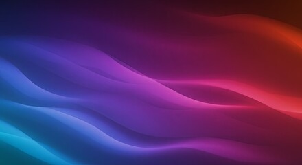 A colorful background with purple, blue and red waves