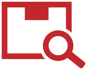 在庫のアイコン 赤