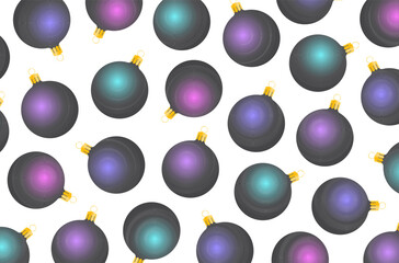 Christmas balls background.