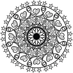 Black and White Geometric Art