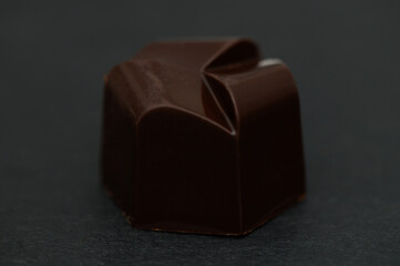 Delicate chocolate truffle crafted with precision, showcasing rich colors and smooth surface