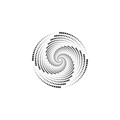 illustration checkerboard circle of a black logo design	