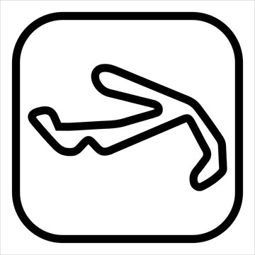 misano line icon vector illustration isolated on white background