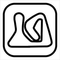 super bike line icon vector illustration isolated on white background