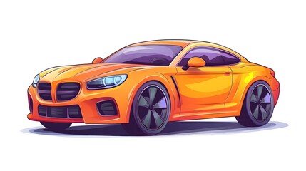 Detailed Coupe Car Icon Vector Illustration for Graphic Design Projects