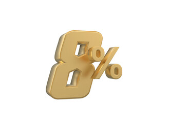 gold percent sign