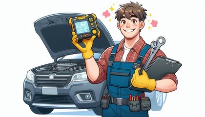 Car maintenance tips auto repair shop illustrated guide workshop informative mechanics