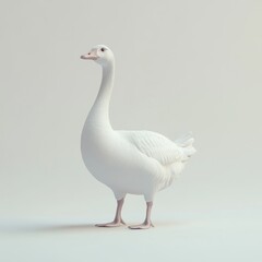 Obraz premium Generic Large Goose Perspective Naturally Standing