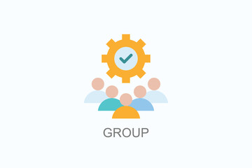 Group Icon Or Logo Isolated Vector Illustration